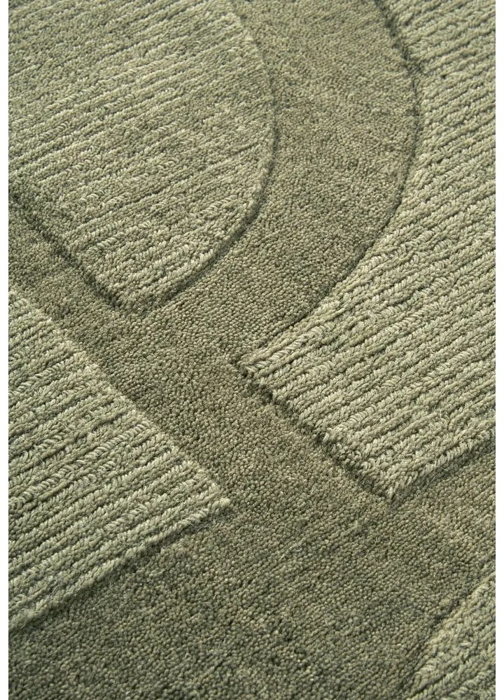 Zöld kézi szövésű gyapjú futószőnyeg 80x250 cm Alexis – Villeroy&Boch