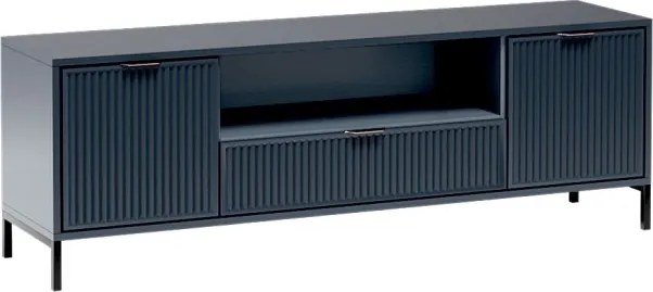 TV-szekrény 165,3 cm, indigókék ELEGANZO LS-4