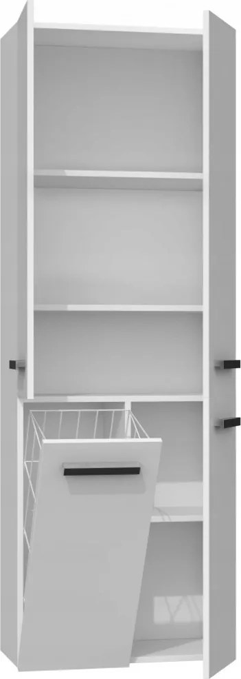 1K DD fürdőszoba szekrény, fehér