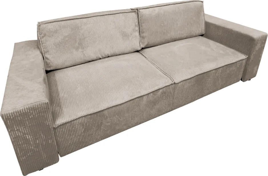 Kihúzható heverő, szürkésbézs Taupe, HARPERA BIG SOFA