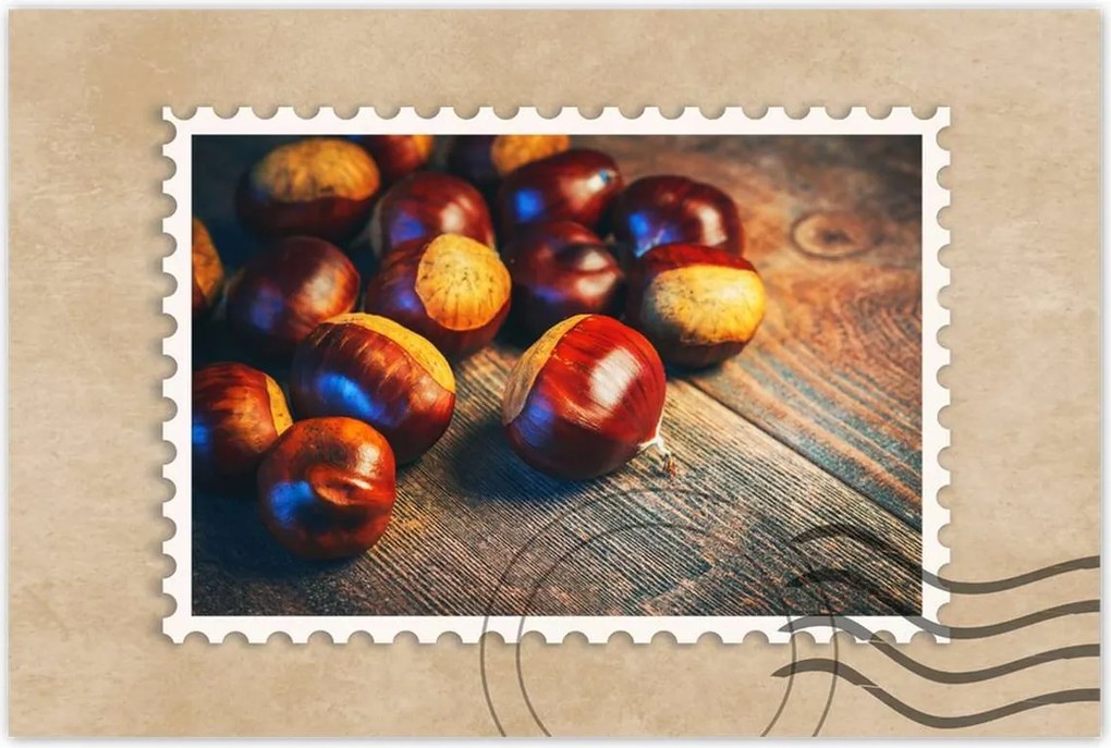 Poszterek 90x60 Dió a deszkán Bronz