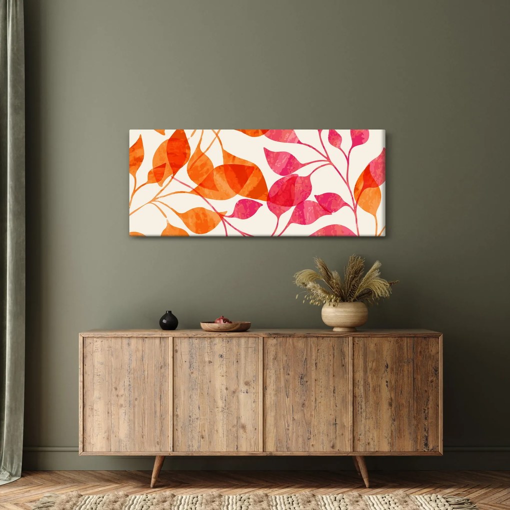 Kép - Narancssárga levelek (120x50 cm)