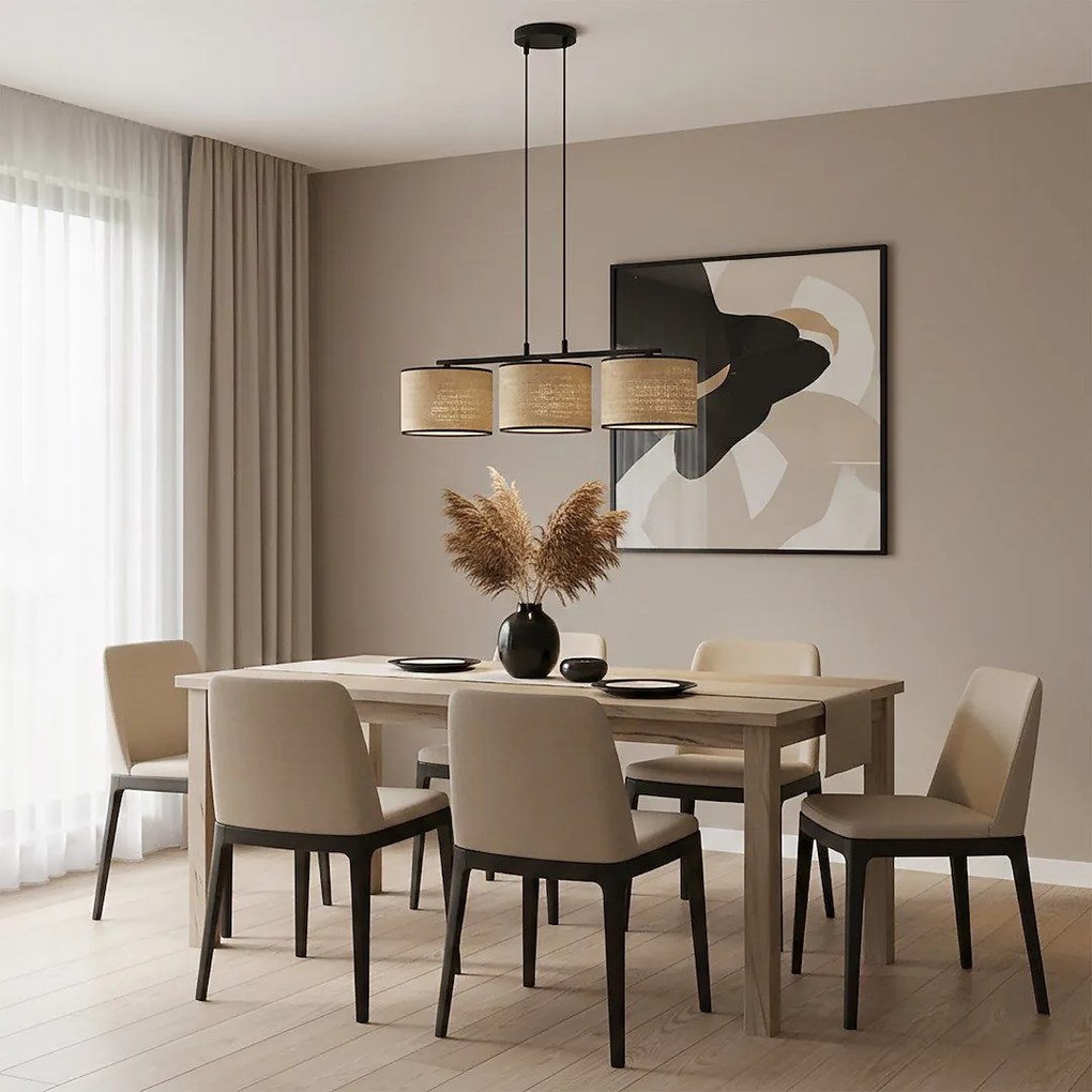 Emibig modern függeszték eco barna fekete emi1654/3