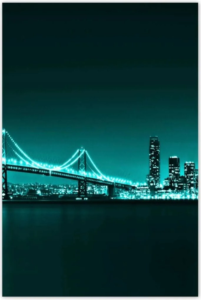 Poszterek 80x120 Türkiz kilátás híd