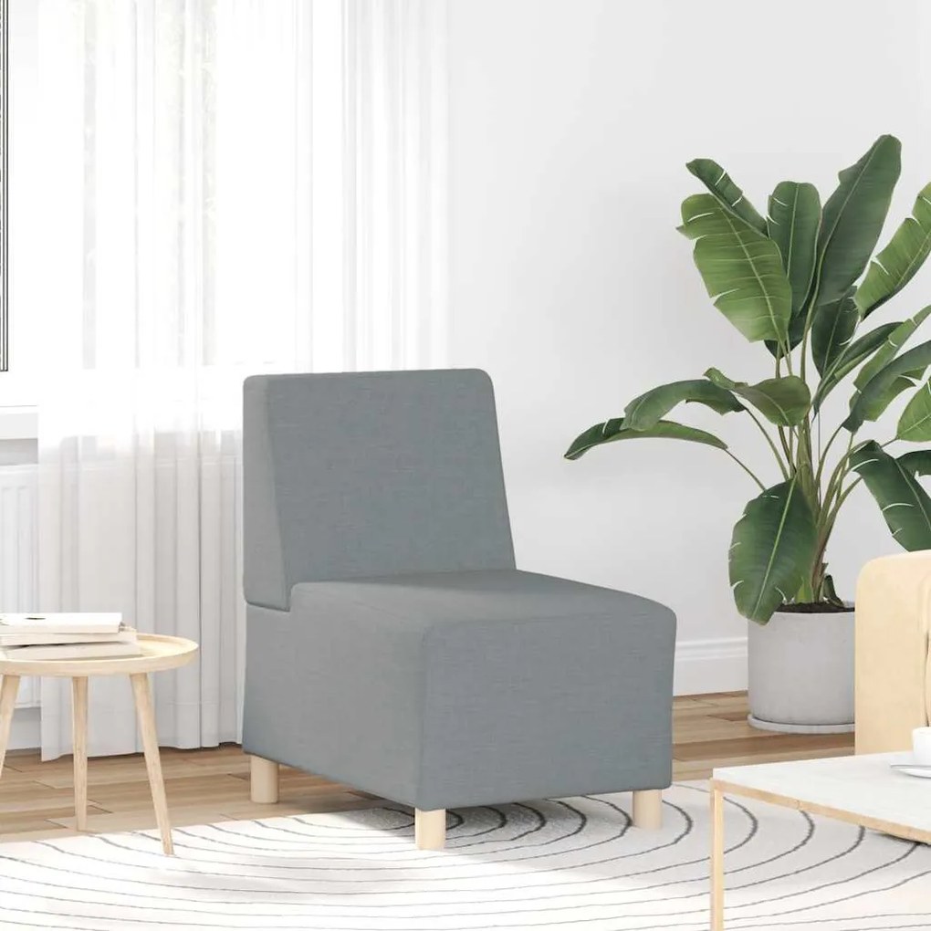 világosszürke szövet kanapéfotel 55 cm
