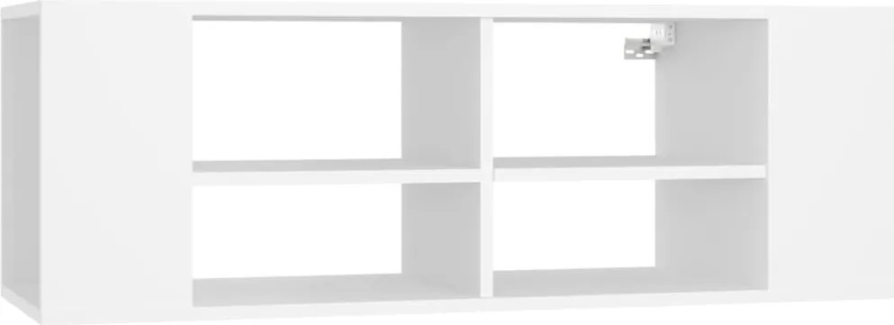 vidaXL fehér szerelt fa falra szerelhető TV-szekrény 102 x 35 x 35 cm