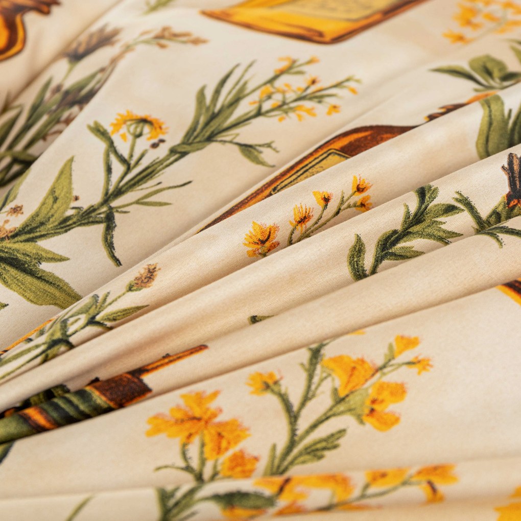 Mikroszálas ágyneműhuzat APOTHECARY krém színű Ágyneműhuzat mérete: 70 x 90 cm | 140 x 220 cm