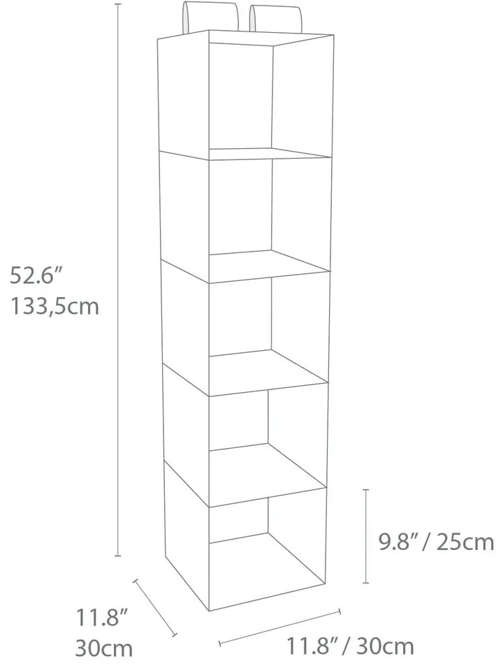 Függő textil gardrób rendszerező Soft Storage – Bigso Box of Sweden