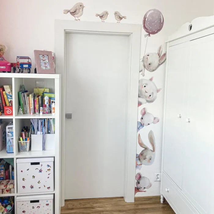 INSPIO Falmatricák - Akvarell állatok az ajtó körül