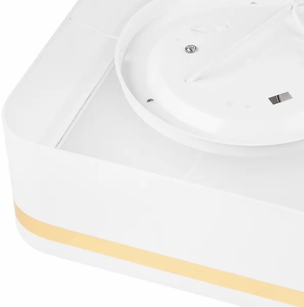 Mennyezeti lámpa SIRJA SQUARE 2xE27/60W/230V 35x35 cm fehér