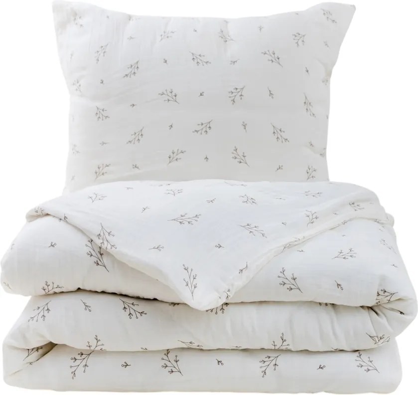 Matex Ágacska muszlin ágyneműhuzat, 140 x 200 cm, 70 x 90 cm