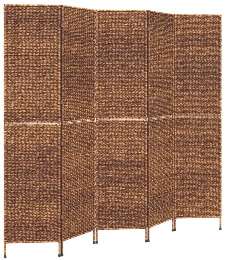 barna 5 paneles vízijácint térelválasztó 205x180 cm