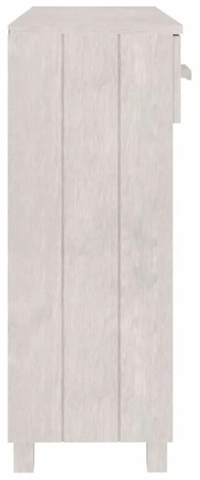 HAMAR fehér tömör fenyőfa tálalóasztal 90 x 35 x 90 cm