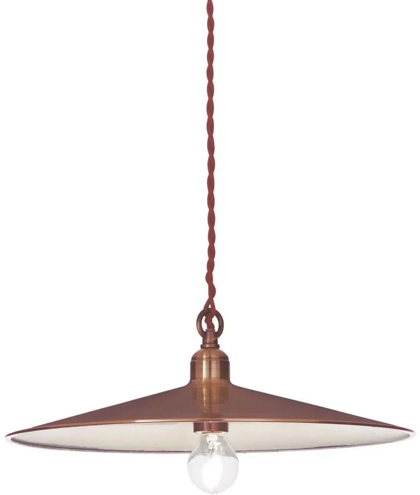 Ideal Lux - Csillár zsinóron CANTINA 1xE27/42W/230V átm. 35 cm réz