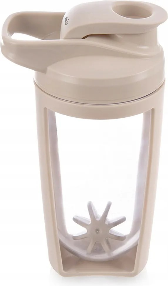 Edző Shaker Fehérje Kondicionáló Golyóval Tritán Bézs 700ML