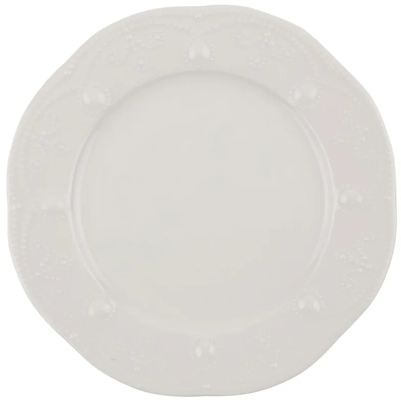 Kutahya Porselen 24 darabos Étkészlet, FLY24Y20014, porcelán, krémszín