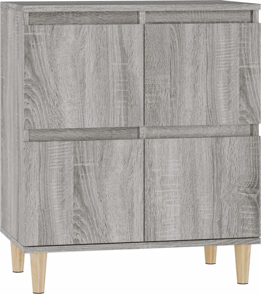 vidaXL szürke sonoma színű szerelt fa tálalószekrény 60 x 35 x 70 cm