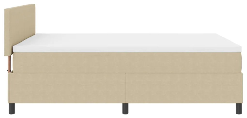 Boxspring Ágy matraccal és LED világítással Zöld Szürke 140x200 cm Bársony Szövet