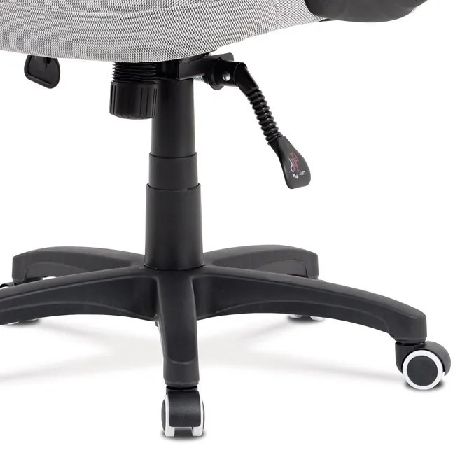 Ezüst Szövet Irodai Főnöki Szék, Szinkron Mechanikával. KA-G303 SIL2