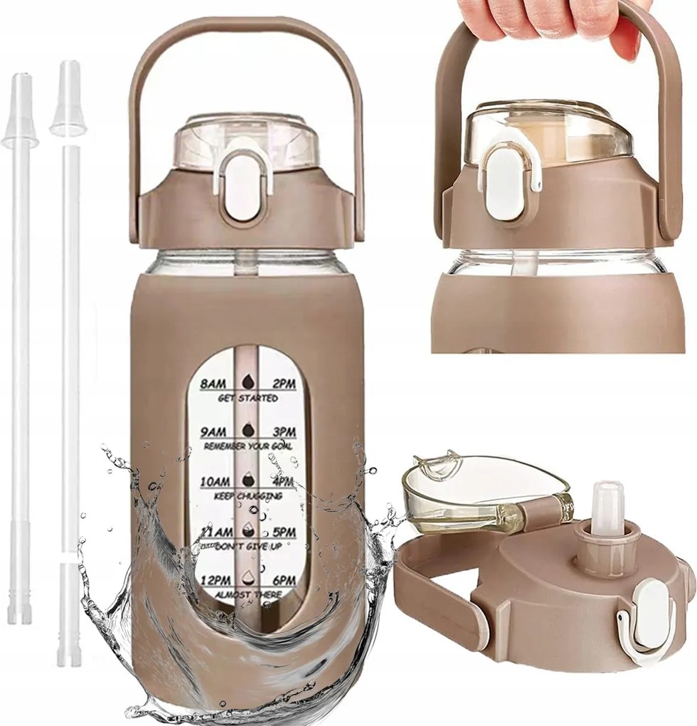 Motivációs üveg kulacs kulacs többször felhasználható szilikon tok 950ml