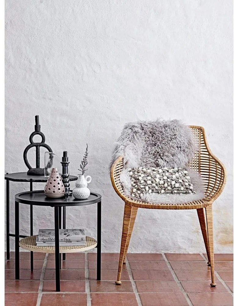 Ramina fekete gyertyatartó, magasság 29 cm - Bloomingville