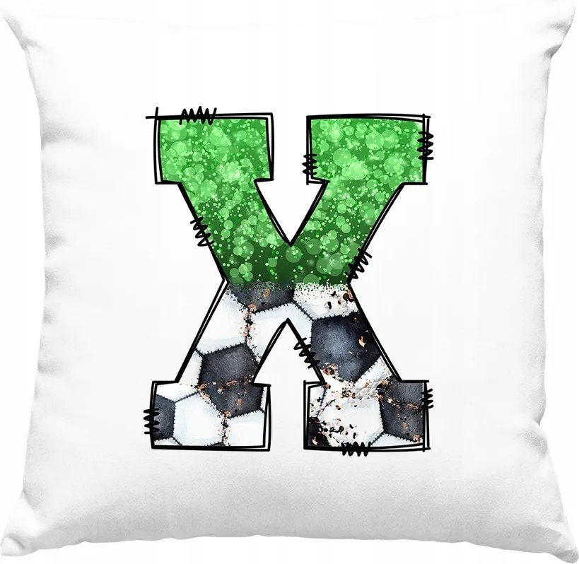 Párna Labda Ábécé X betű 16 Fehér