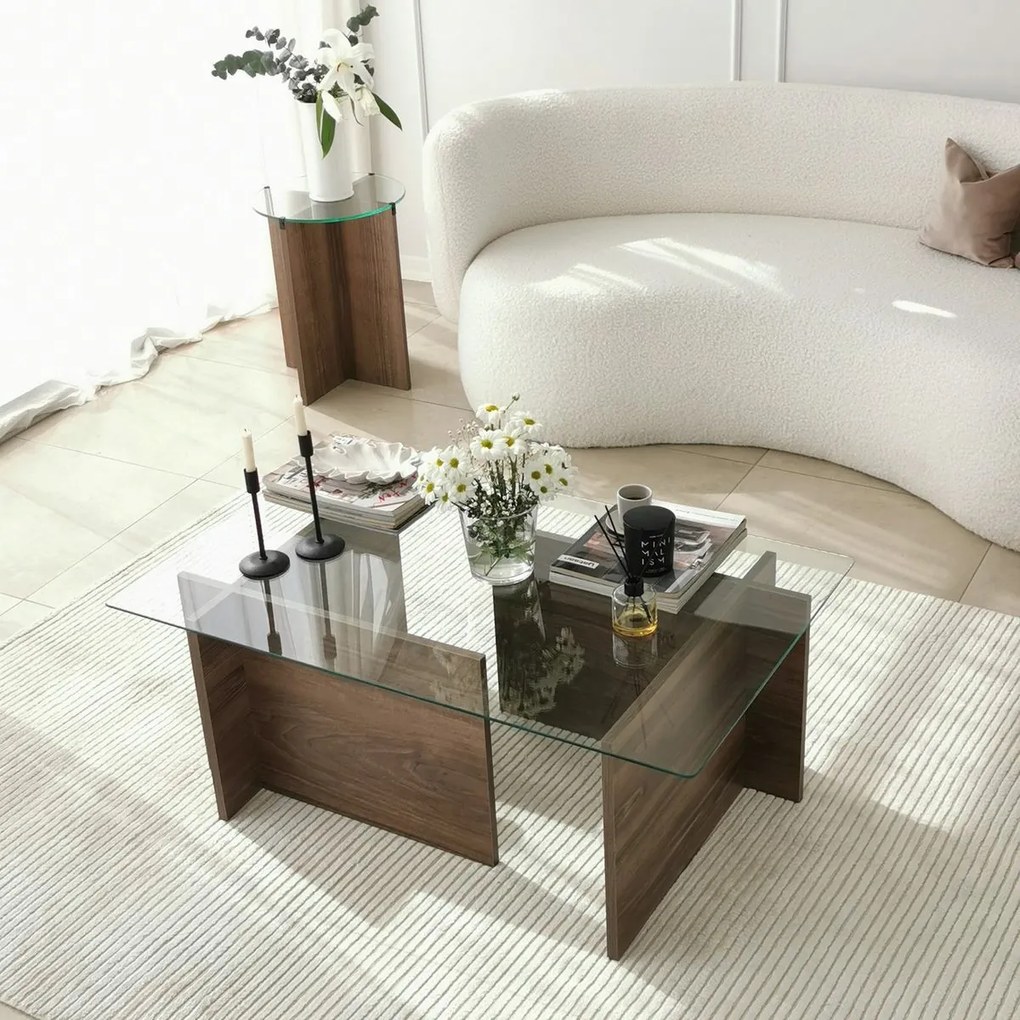 New Escape Walnut konferenciaasztal