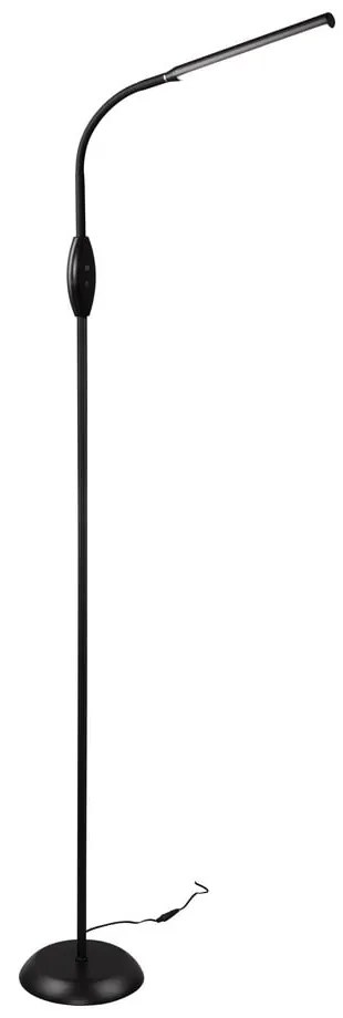 Fekete LED állólámpa (magasság 145 cm) Toro – Trio