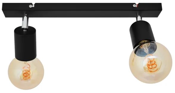 Spotlámpa TUNE 2xE27/20W/230V fekete