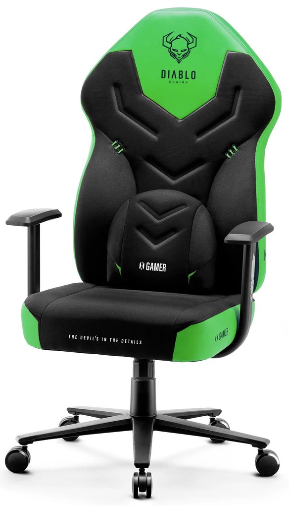 Diablo X-Gamer 2.0 Gamer szék Átlagos méret: fekete-zöld