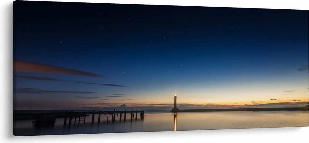 Egy világítótorony képe a távolban (120x50 cm)