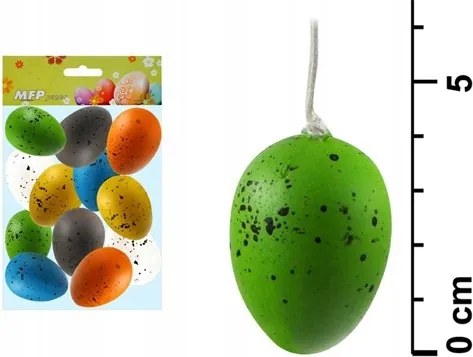 Tojás dekoráció műanyag 4cm 12db húsvéti tojás dekoráció