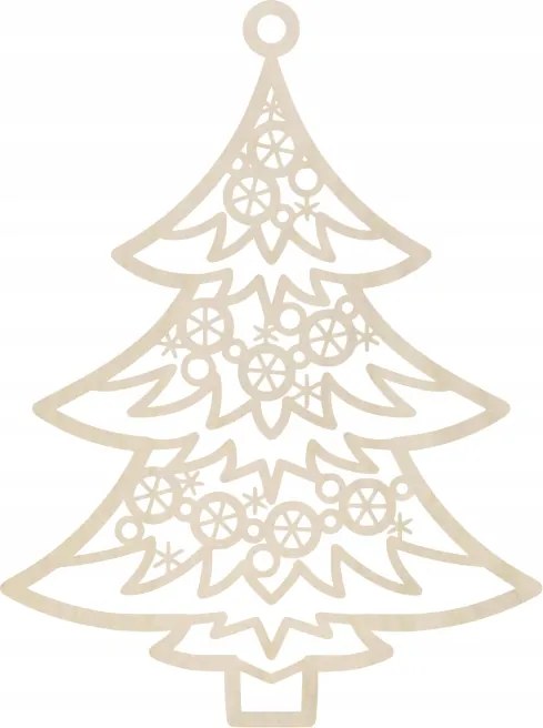 Karácsonyi gömbök fa karácsonyfadísz díszekkel 5db