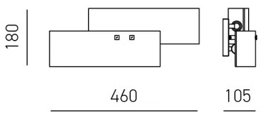 Gea Luce LARA A P oro - Fali lámpa LARA 2xE14/42W/230V arany