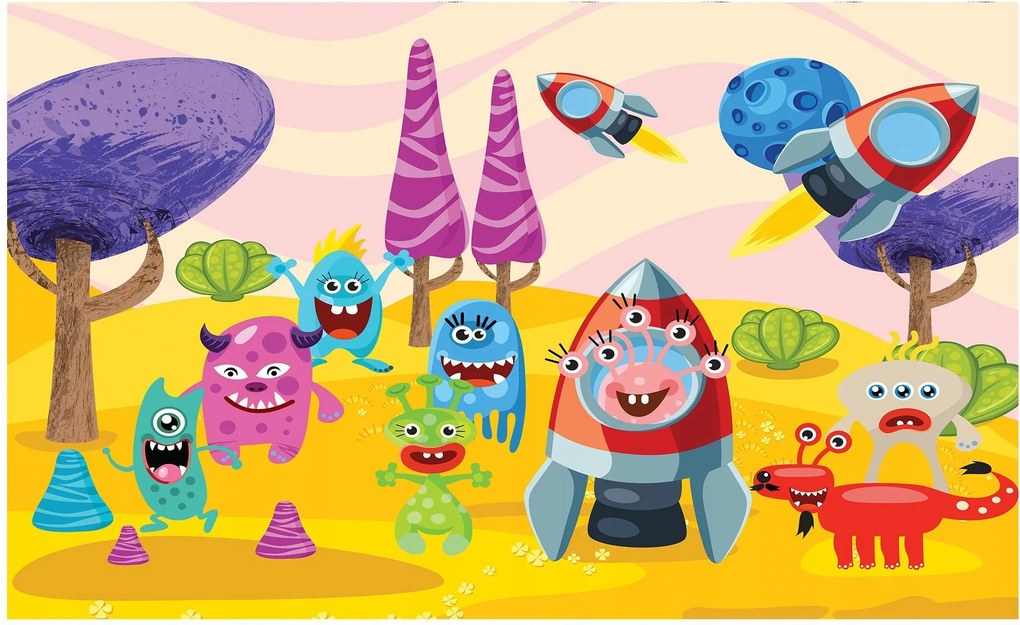 Gyerek fotótapéta idegen hajók 208 x 146