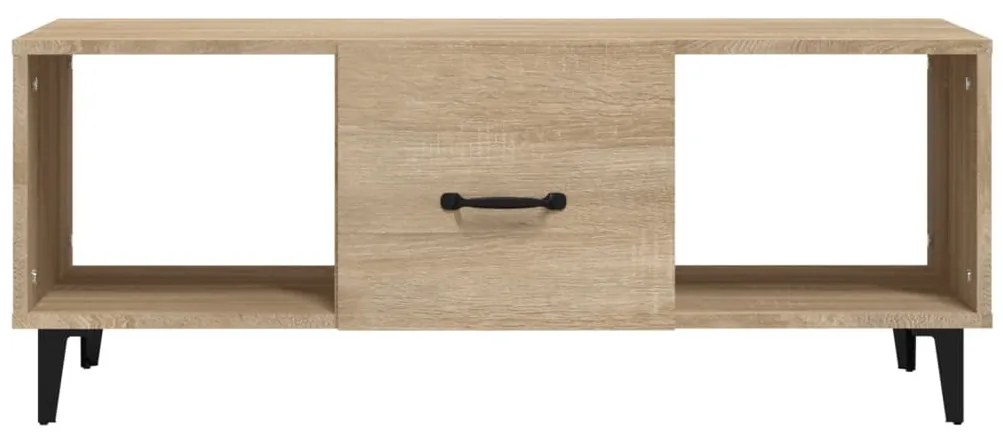 Sonoma tölgy színű szerelt fa dohányzóasztal 102 x 50 x 40 cm