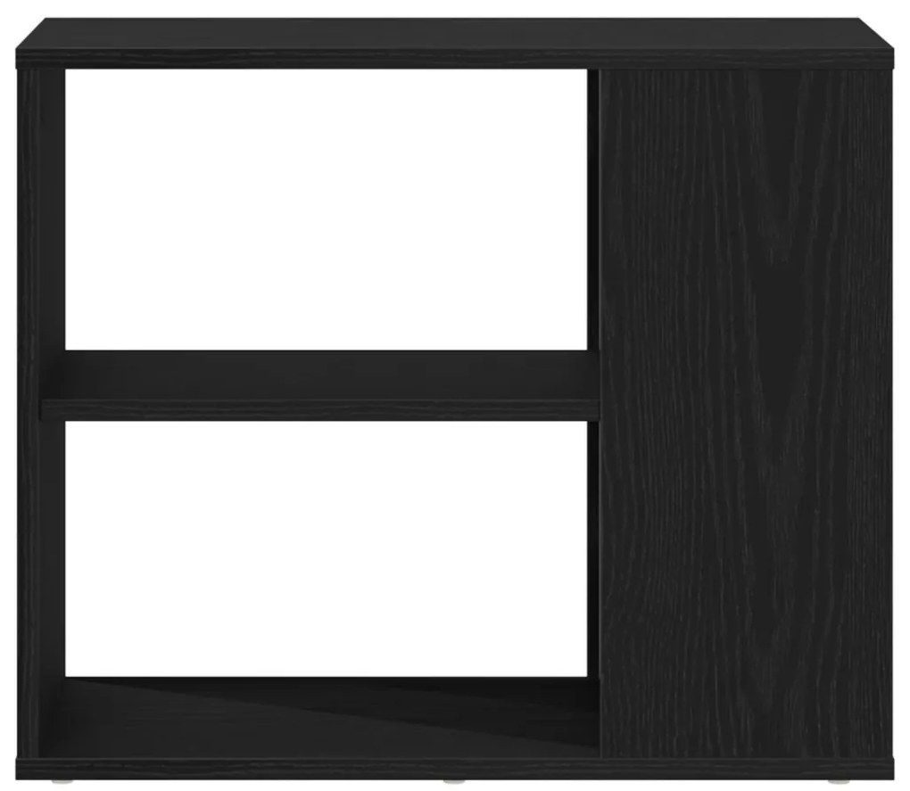 vidaXL Széf fiókkal Fekete tölgy 60 x 30 x 50 cm Faanyag