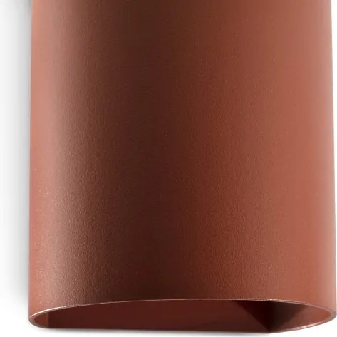 FARO 40525 - Fali lámpa SOLE 1xGU10/8W/230V tégla kerek