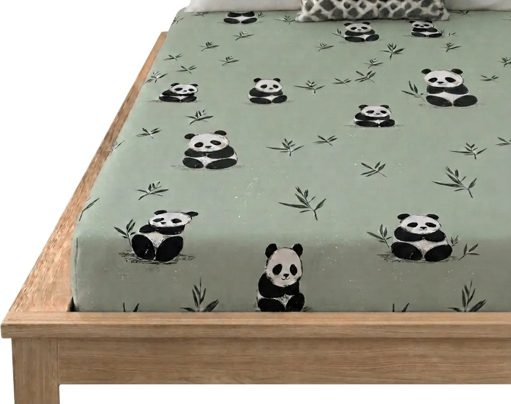 Mikroszálas lepedő PANDA RELAX mentás 90x200 cm