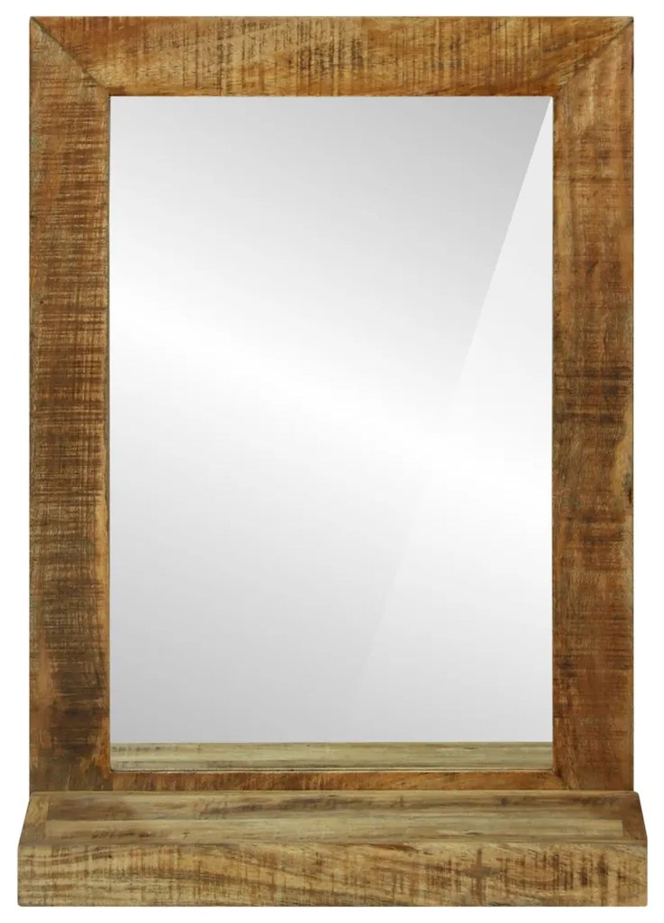 Fürdőszobai tükör 50x22x70 cm Tömör durva mangófából