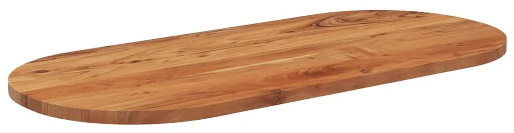 tömör akácfa ovális asztallap 110 x 50 x 3,8 cm