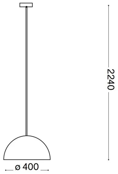 Ideal Lux - Csillár zsinóron FOLK 1xE27/60W/230V átm. 40 cm barna