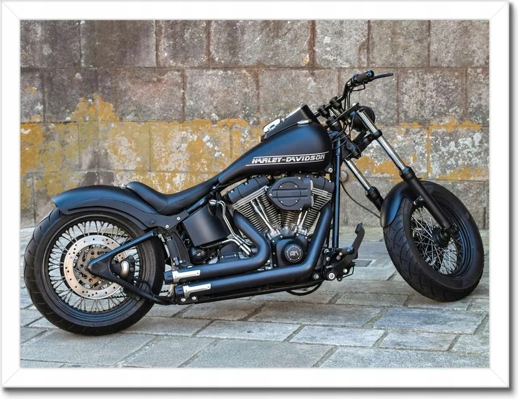 Poszterek keretben 40x30 Harley Davidson Motorkerékpár
