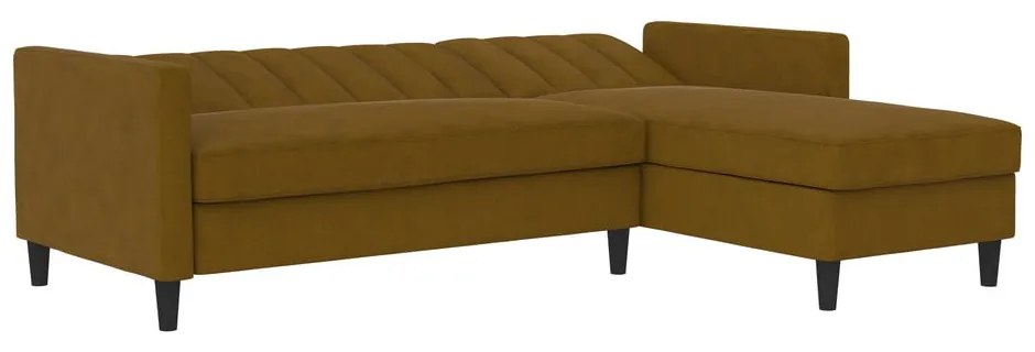 Sárga kinyitható sarokkanapé Celine – Støraa