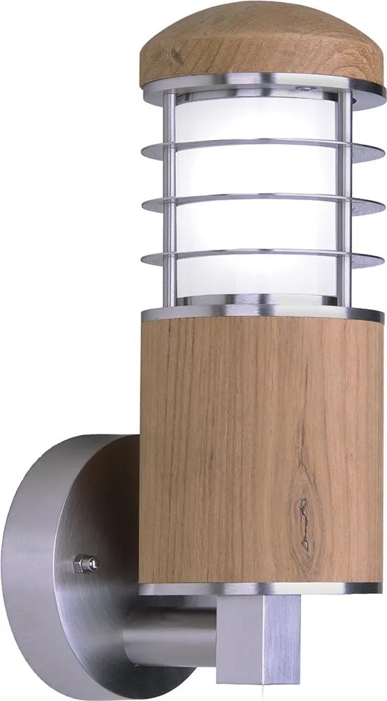 Elstead modern skandináv kültéri fali lámpa poole barna nikkel elsgz-poole-w IP44