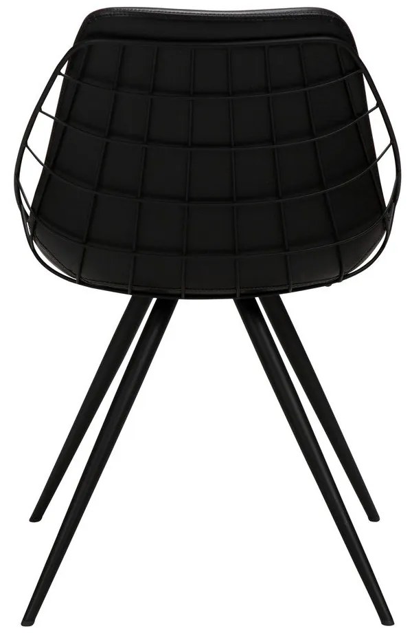 Sway fekete műbőr étkezőszék - DAN-FORM Denmark