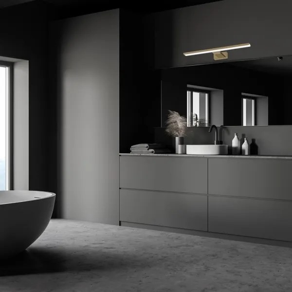 LED fürdőszobai tükörvilágítás SHINE LED/13,8W/230V 60 cm IP44 sárgaréz