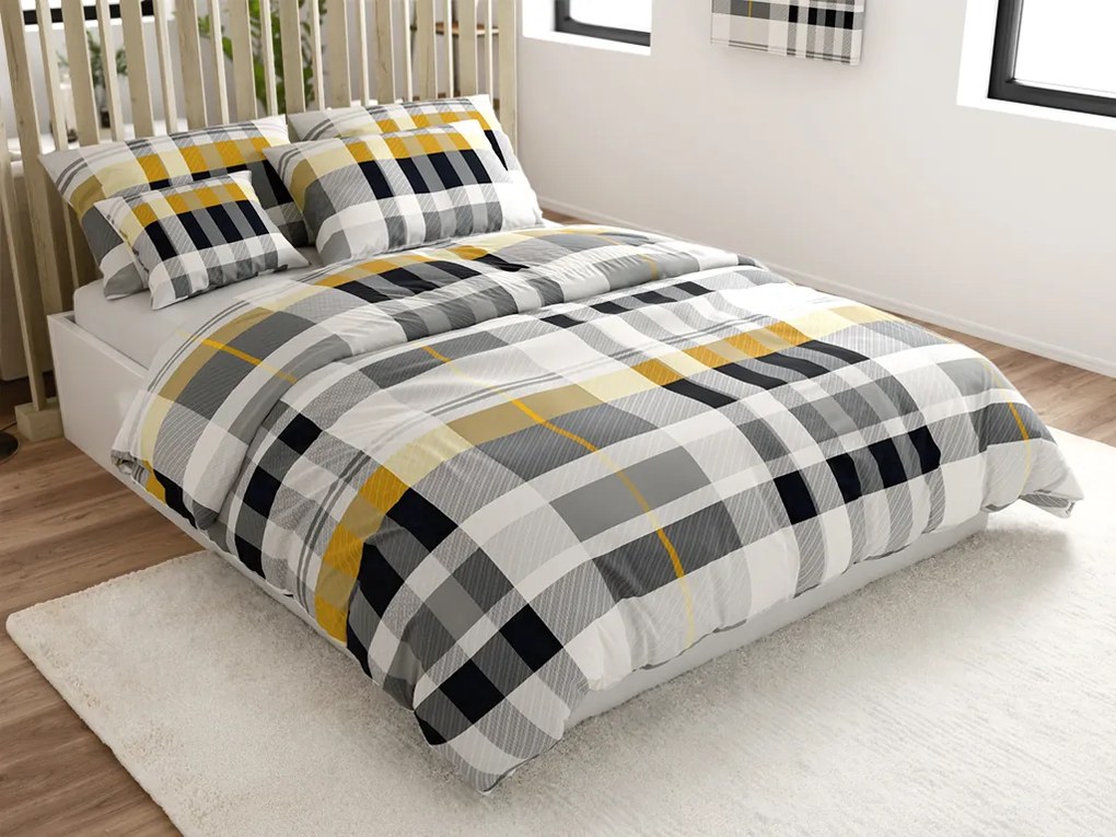 Mikroszálas ágyneműhuzat GREY LINE szürke Ágyneműhuzat mérete: 70 x 90 cm | 140 x 200 cm