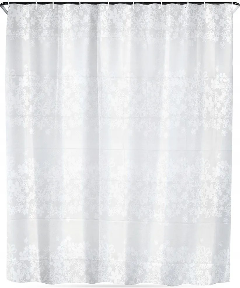 Zuhanyfüggöny 180 x 180 cm Vilde Vízálló Peva Virágmintás