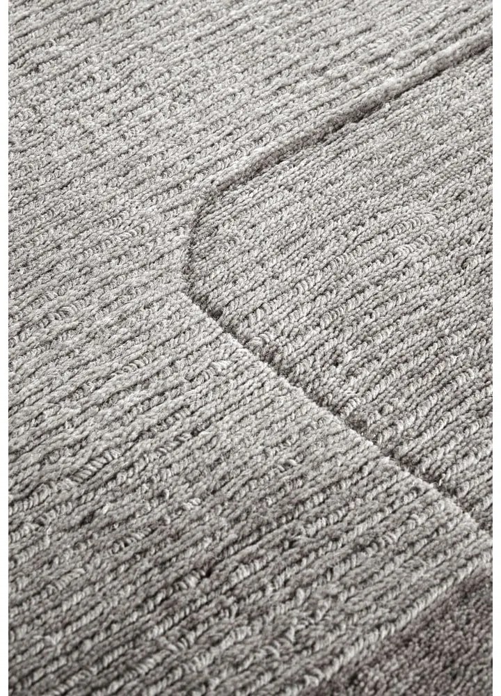 Szürke kézi szövésű gyapjú futószőnyeg 80x250 cm Charlotte – Villeroy&amp;Boch